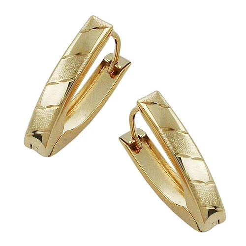 SIGO Creolen, oval, Gold, 375 - Bild 1