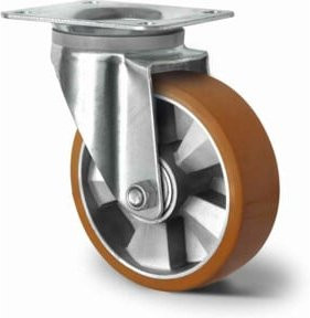 CASCOO Lenkrolle E-Serie BAU5 mit Doppelkugellager, Durchmesser: 160 mm, verzinkt - Bild 1