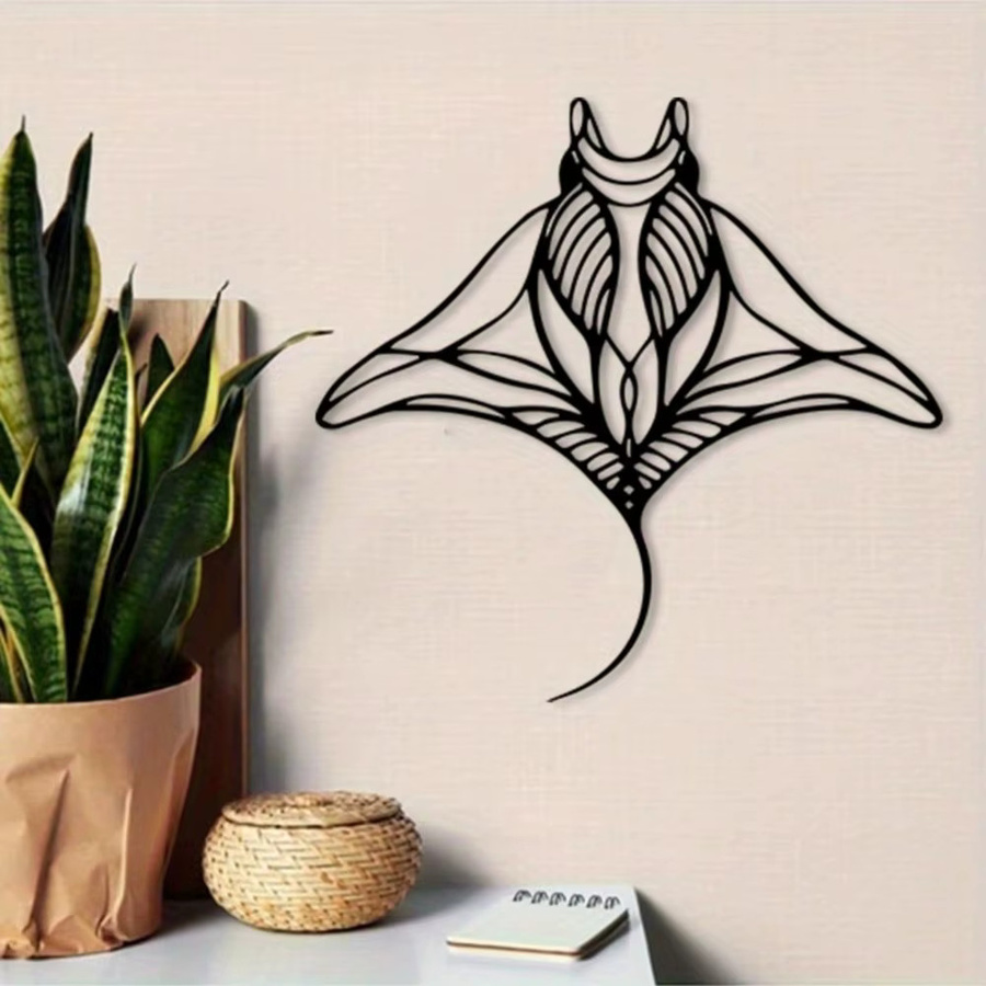CIFBUY Vintage Stachelrochen Wandkunst aus Eisen als Hängedekoration - Bild 2