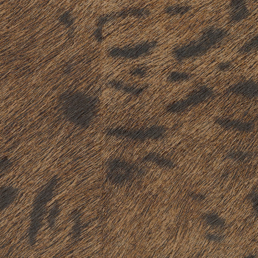 Élitis Tapete Panthere VP 653 04 in Braun mit Animal Print aus Vlies und Vinyl - Bild 1