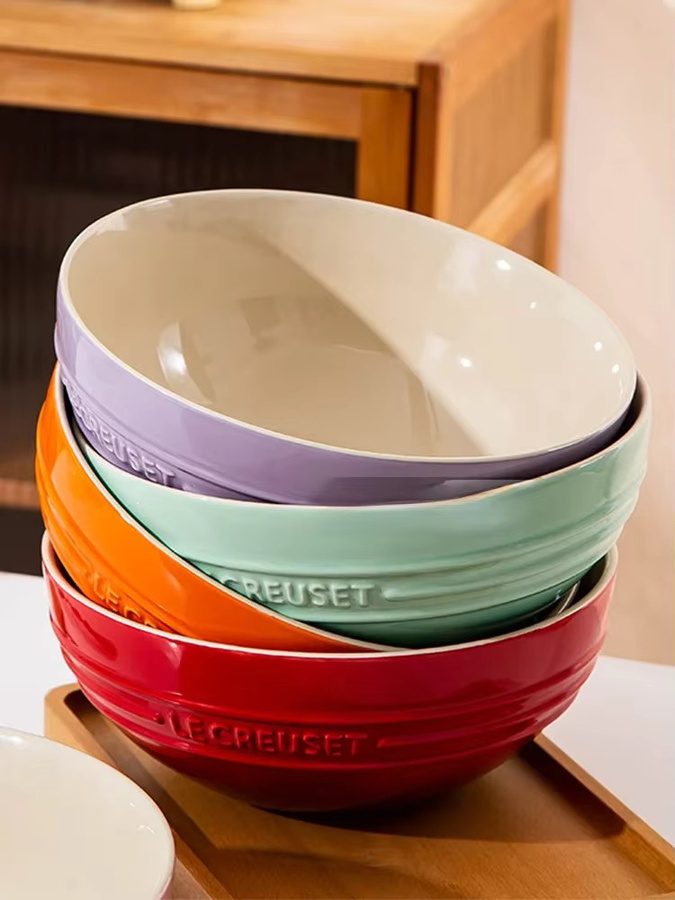 Le Creuset Keramikschüssel Cool Color, rund, Mehrfarbig, Durchmesser: 21,59 cm - Bild 3