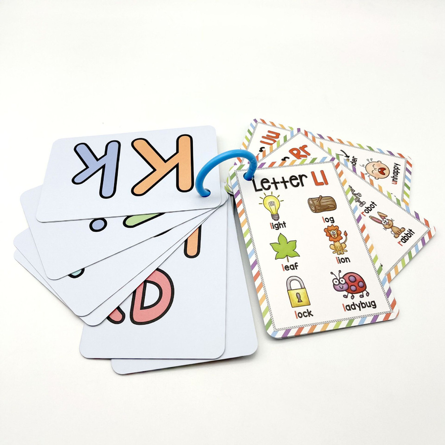 Yiran toy Englische Alphabet Phonics Taschenkarten bunt - Bild 2