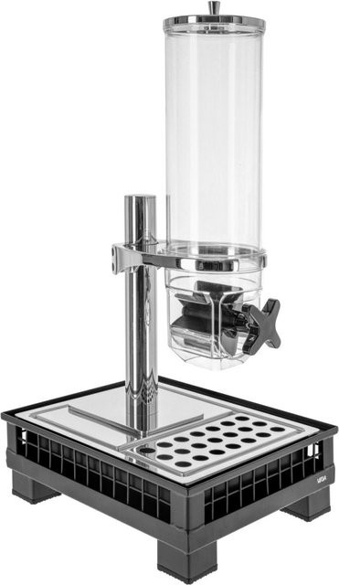 VEGA Müslispender Portland GN 1/2, 4l, anthrazit/transparent, rechteckig, B: 35,2 cm, T: 29,0 cm, H: 67,2 cm - Bild 1