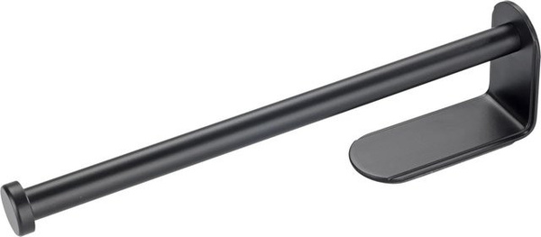 Wenko Küchenrollenhalter Nio Selbstklebend Schwarz B: 27,5 cm, T: 4,5 cm, H: 7 cm