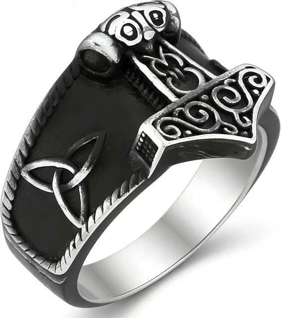 HNSP Ring Edelstahl, Viking Mjolnir, Herren - Bild 1