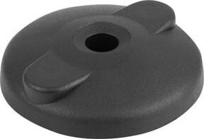 KIPP Anti-Slip-Platte Form D aus Thermoplast in Schwarz Ø 8 cm - Bild 1
