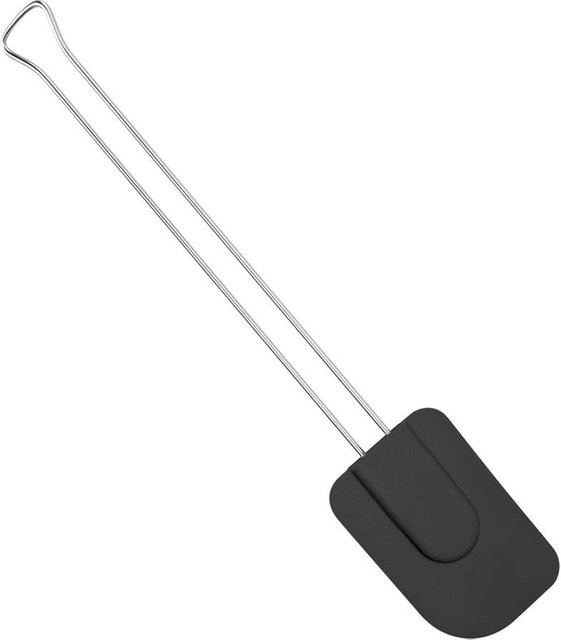 Metaltex Teigschaber aus Silikon und Edelstahl in Schwarz/Silber - Bild 1