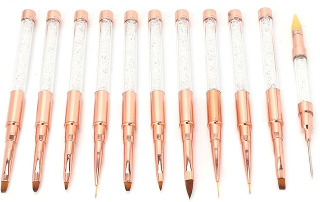 Beautyyy Nail Art Liner Set, 11-teiliges Dotting Pen Kit, beige - Bild 1