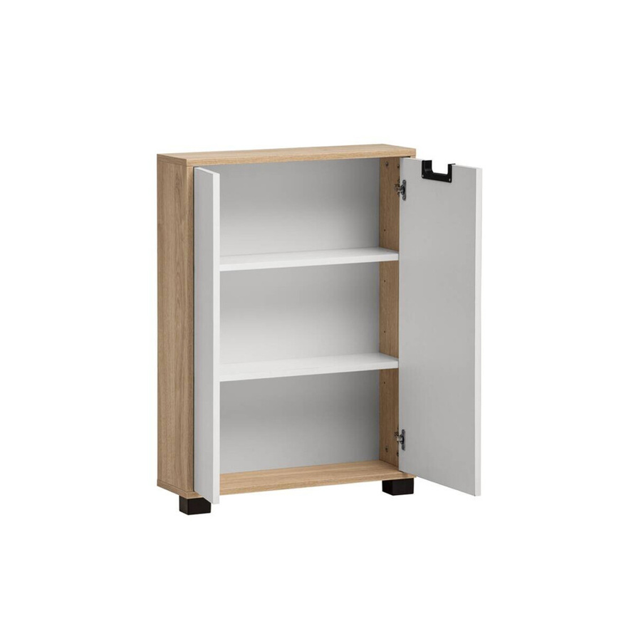Schildmeyer Unterschrank Emmik in Weiß-Eiche matt, B/H/T: 59,8 x 85,2 x 19,6 cm - Bild 3