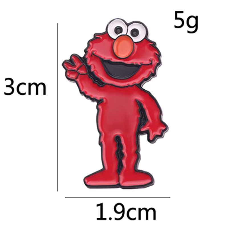 Bandai Brosche Sesamstraße, Emaille, Metall - Bild 2