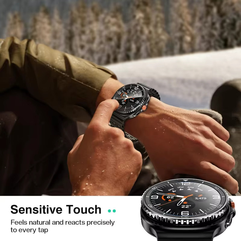 Mptionx 2er-Set Displayschutzfolie aus gehärtetem Glas für Samsung Galaxy Watch 8 Classic und Watch 8 (40mm und 44mm), transparent, inklusive Installations-Kit - Bild 4