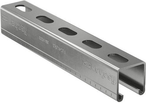 Fischer Montageschiene 504468 aus Edelstahl, Farbe: Silber - Bild 1