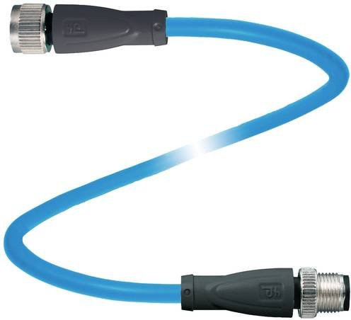 Pepperl+Fuchs 306974 Sensor-Aktor-Steckverbinder konfektioniert in Blau mit 3m Kabellänge und 2 Polen - Bild 1