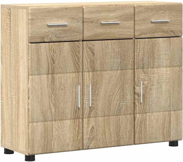 vidaXL Sideboard FLORIN in Sonoma-Eiche, modern, B/T/H: 88,5 x 30,5 x 73 cm - Bild 1