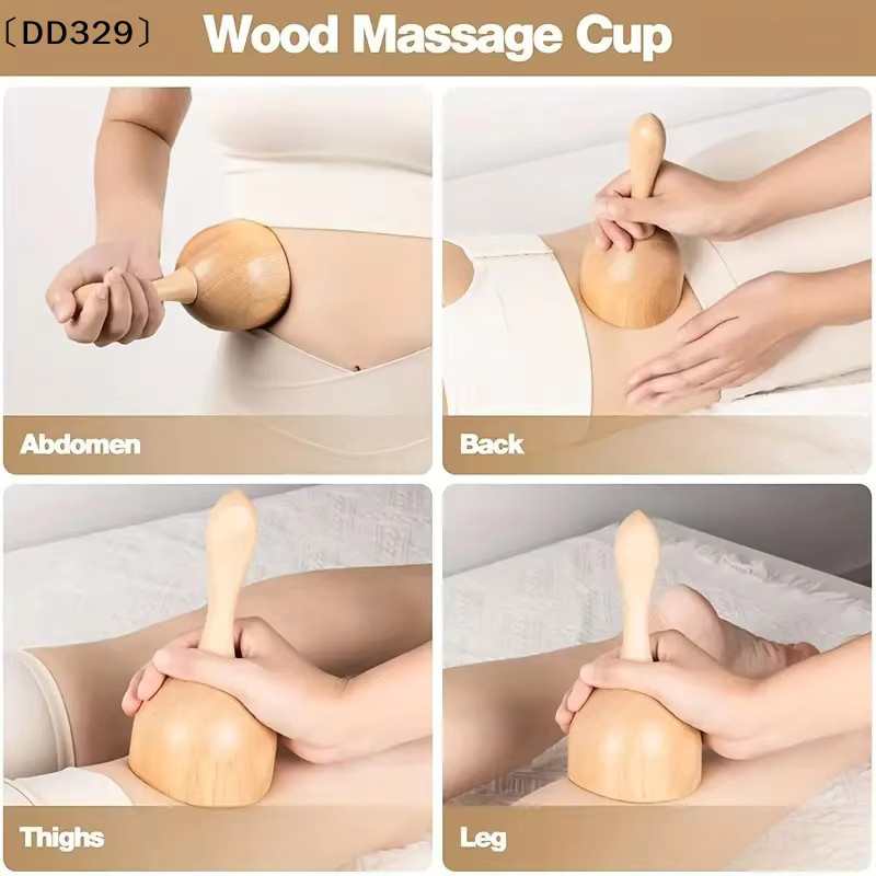 JETTING Handmassagebecher aus Holz, Lymphdrainage-Massagegerät - Bild 2