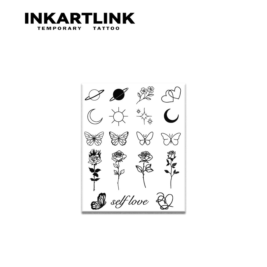 INKARTLINK Temporäres Tattoo, wasserfester semi-permanenter Aufkleber - Bild 3