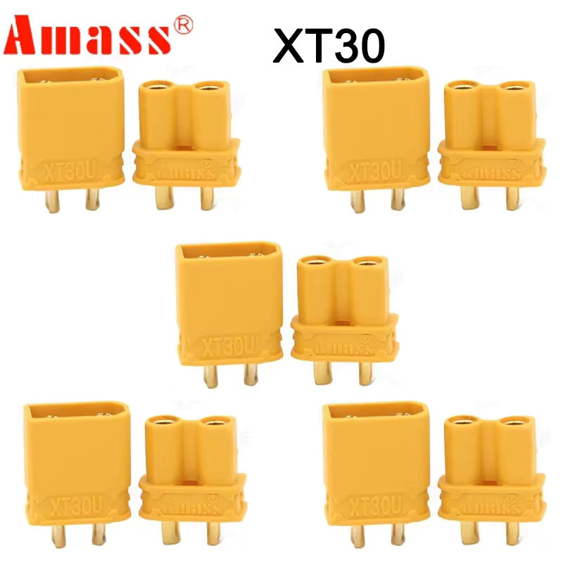 Amass XT90S XT90 XT60 XT60H XT30 MR30 MR60 MT30 MT60 XT60I XT60W XT60PW XT30PW T-Typ-Stecker XT150 AS150 EC5-Stecker Set mit 5 Paaren - Bild 2