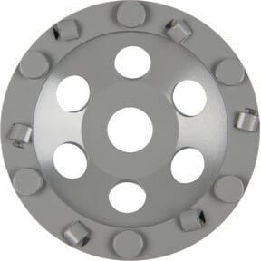 Klingspor DS 650PKD Diamantschleifteller mit 6 Segmenten aus polykristallinem Diamant, Farbe: Grau, Durchmesser: 180 mm, Breite: 13 mm, Bohrung: 22,23 mm - Bild 1