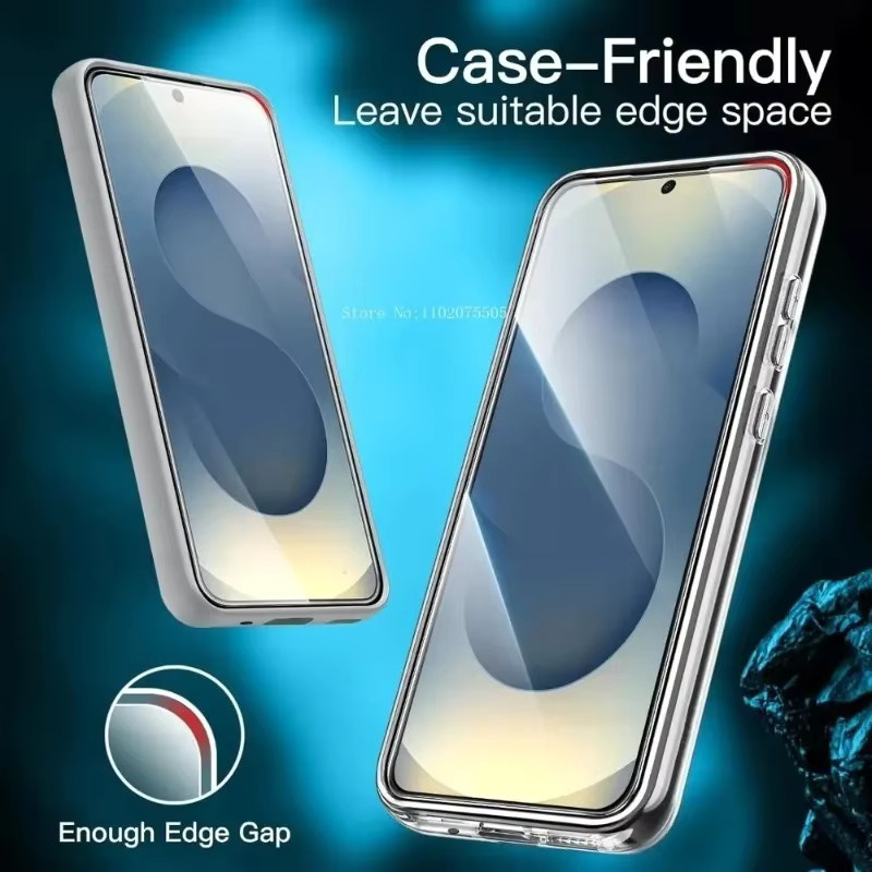 2 Stück Displayschutzfolien aus gehärtetem Glas für Samsung Galaxy S25 S24 S23 S22 S21 Plus FE, transparent - Bild 5