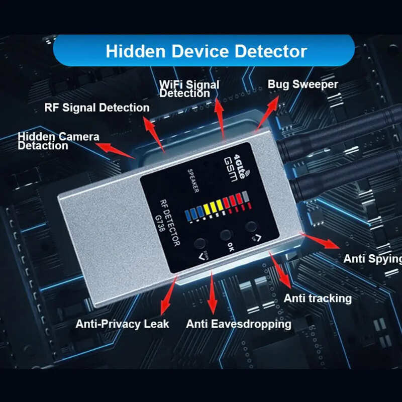 LS VISION Anti-Spy Kamera Finder und GPS Tracker zur Erkennung versteckter Objektive in Schwarz - Bild 6
