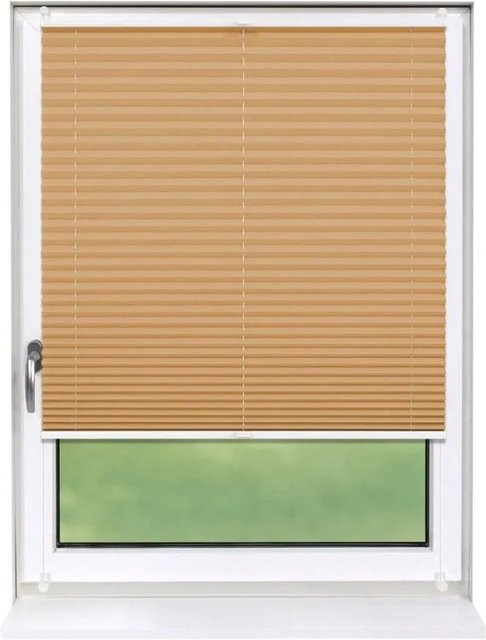 Deco-Raum Plissee Basic Klemmfix ohne Bohren, Farbe Cappuccino, blickdicht, Breite: 45 cm, Höhe: 150 cm - Bild 1