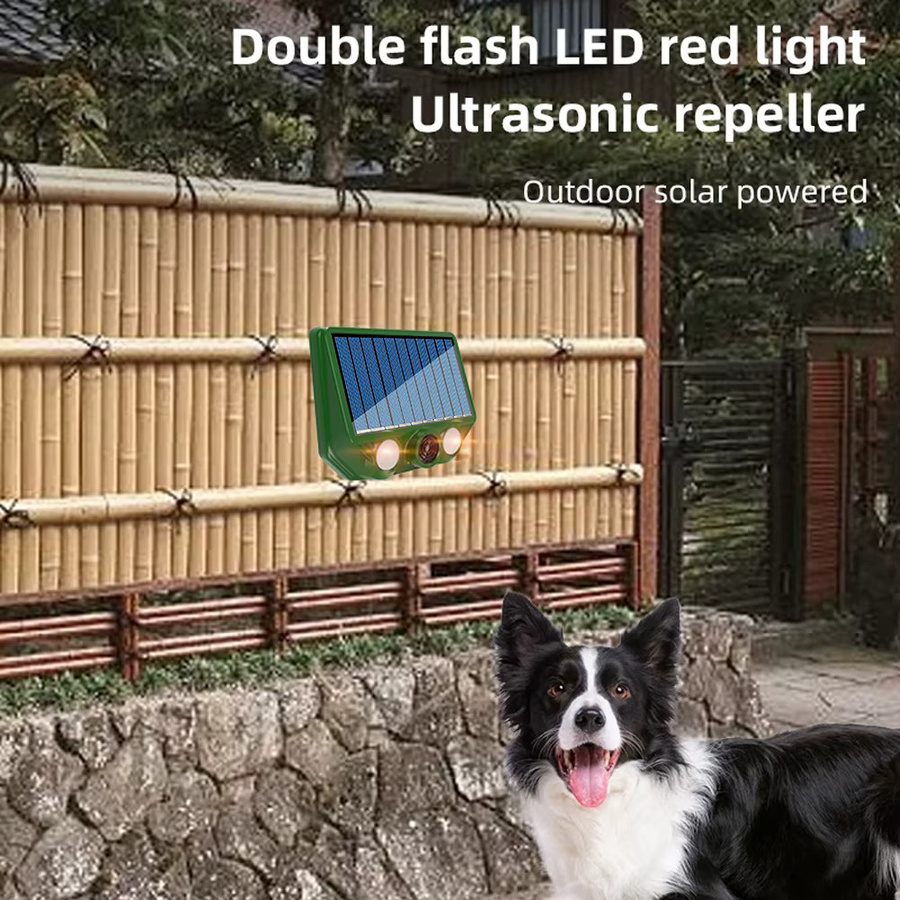 Solar-Tierabwehrgerät IP66 wasserdicht mit 500 mAh Akku in Grün für den Garten und Rasen - Bild 2