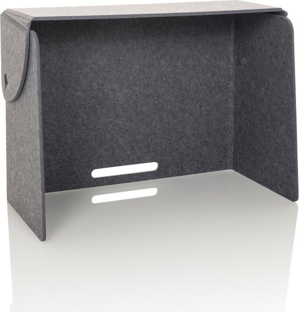 hjh OFFICE Tischtrennwand FLEXMIUT FOLD aus Stoff in Grau - Bild 1