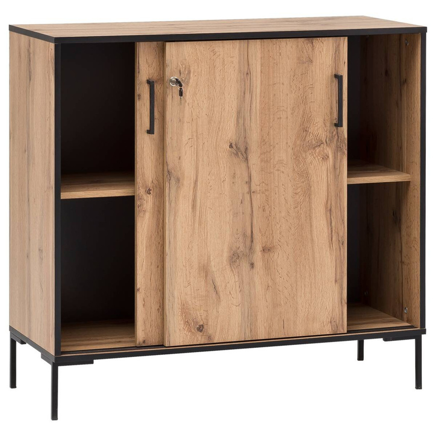 Schildmeyer Unterschrank Serie 2000 Eiche Landhaus Dekor, B/H/T: 100,1 x 96,6 x 41,0 cm - Bild 4