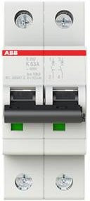 ABB S202-K63 Leitungsschutzschalter 63A 400V Grau - Bild 1