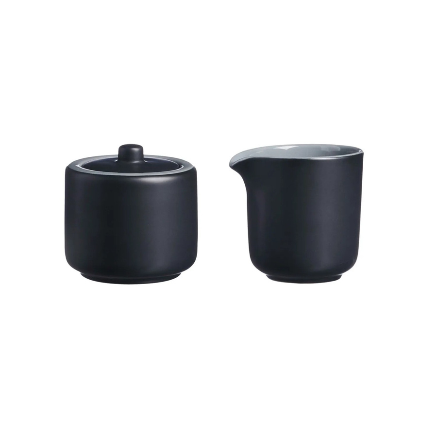 Ritzenhoff & Breker Jasper Milch- und Zuckerset aus Stoneware, 2-teilig, Schwarz - Bild 2