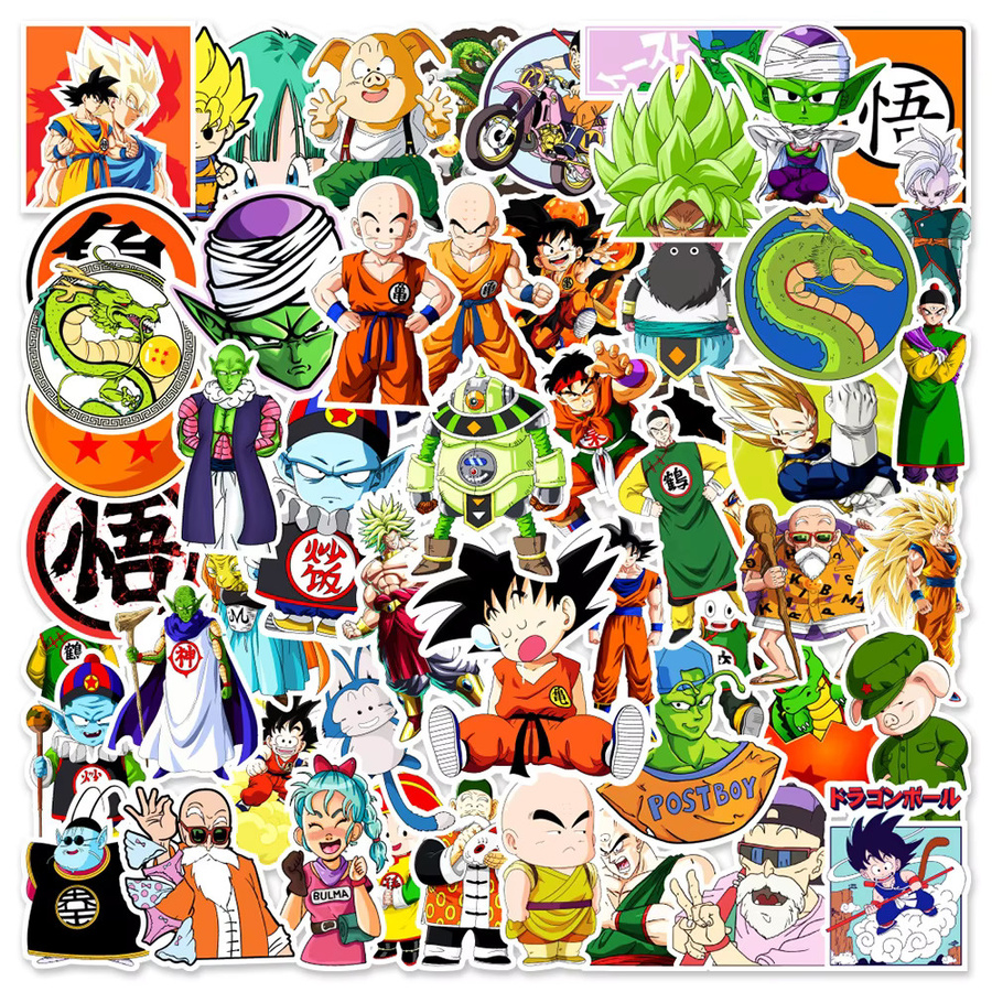 Bandai Dragon Ball Cartoon Anime Graffiti-Aufkleber, 50 Stück, Bunt / Mehrfarbig - Bild 5