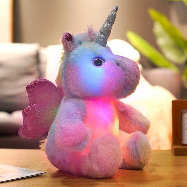 Binchi Keji Travel Einhorn Plüsch, leuchtend, bunt, ab 12 Jahre - Bild 1