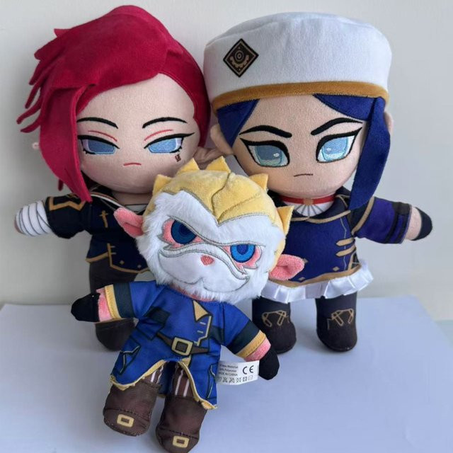 Hot Toys League of Legends Big Head Heimerdinger und Caitlyn Kiramman Plüschtiere, 25cm - Bild 1