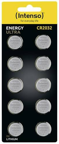 Intenso Lithium Energy Ultra Knopfzelle CR2032 3V, 10 Stück, 220 mAh, Silber - Bild 1