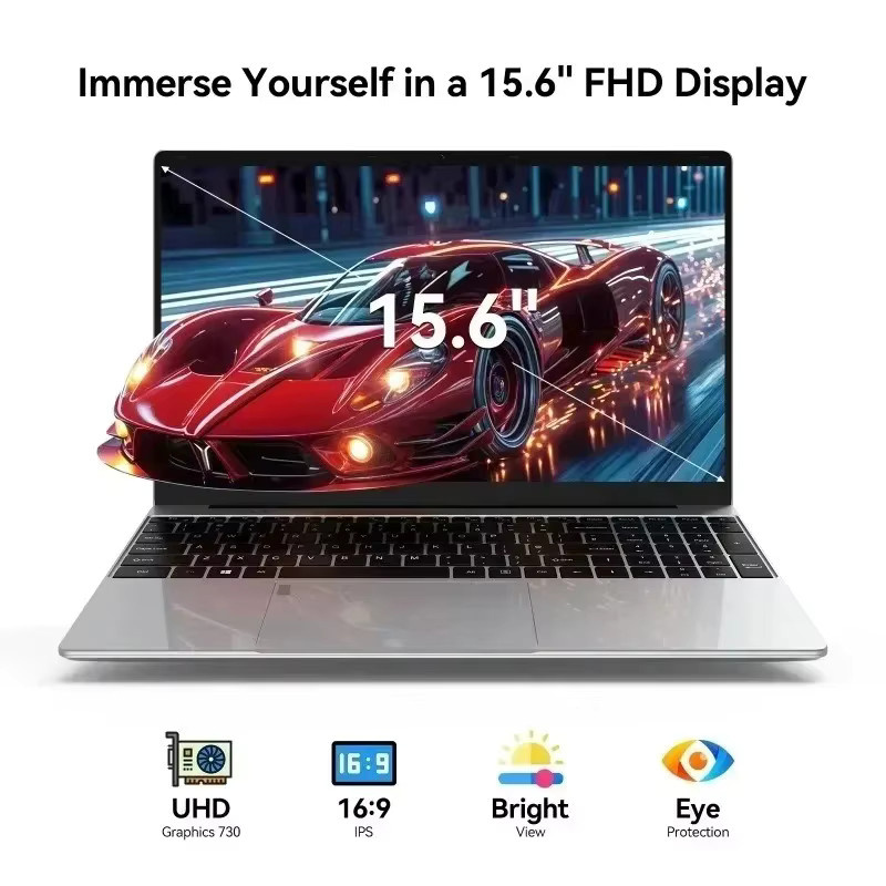 Lenovo Ultra Slim Notebook mit 15,6 Zoll Display, Windows 11, Intel i7-8650U, 32 GB RAM, 2 TB Speicher, Farbe Silber - Bild 2