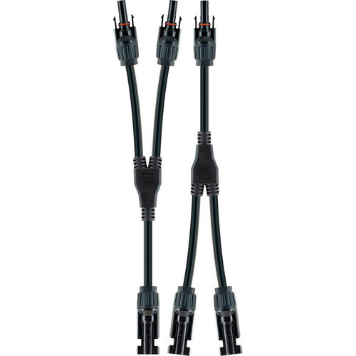 Schwaiger Solar 2in1 Adapterkabel Set, schwarz, Länge: 20 cm - Bild 2
