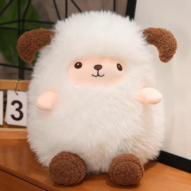 Yiran toy Schaf Plüschtier, Weiß Rosa, 30cm - Bild 1