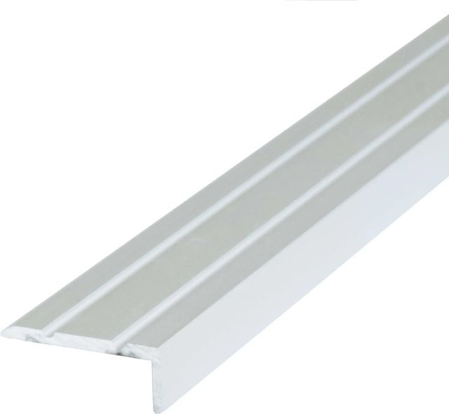 Dalsys Treppenkantenprofil aus Aluminium selbstklebend Silber B/H/T: 135 cm x 25 mm x 20 mm - Bild 1