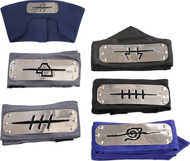XINGHEDONGMAN Naruto Akatsuki Cosplay Ninja Stirnband Haarbekleidung, Zubehör - Bild 1