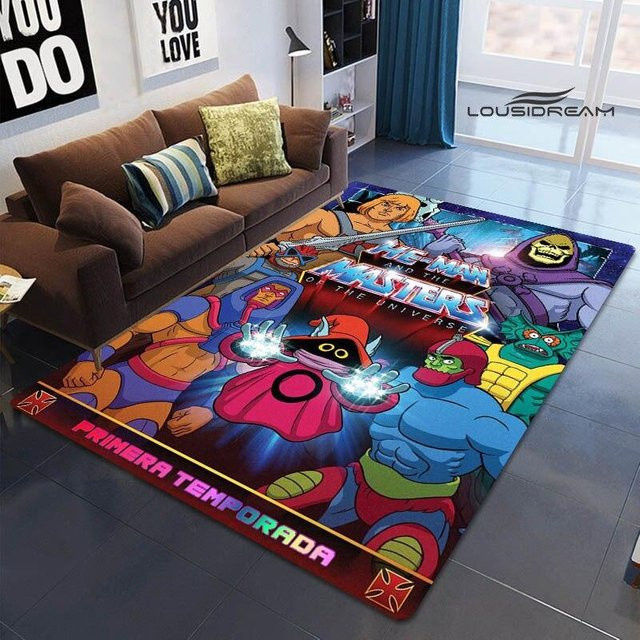 Anime Universe Master HE-MAN Bedruckter Teppich für Kinderzimmer und Wohnzimmer, Mehrfarbig, B/T: 80 x 50 cm - Bild 1