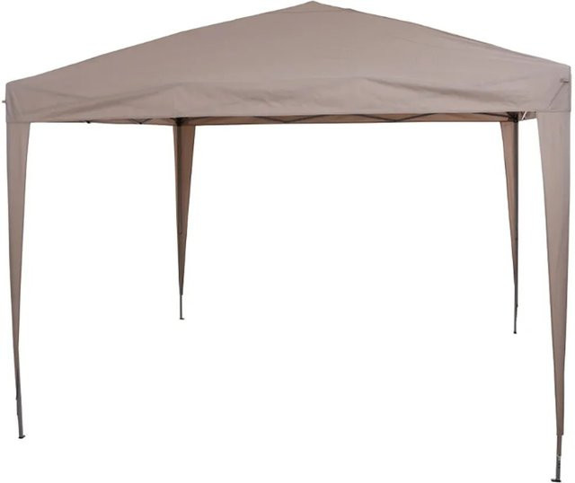 Siena Garden Pavillon Starter Spitzdach Taupe B/T: 300 x 300 cm - Bild 1