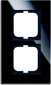 Busch-Jaeger Carat 2-fach Rahmen Schwarz aus Glas - Bild 1