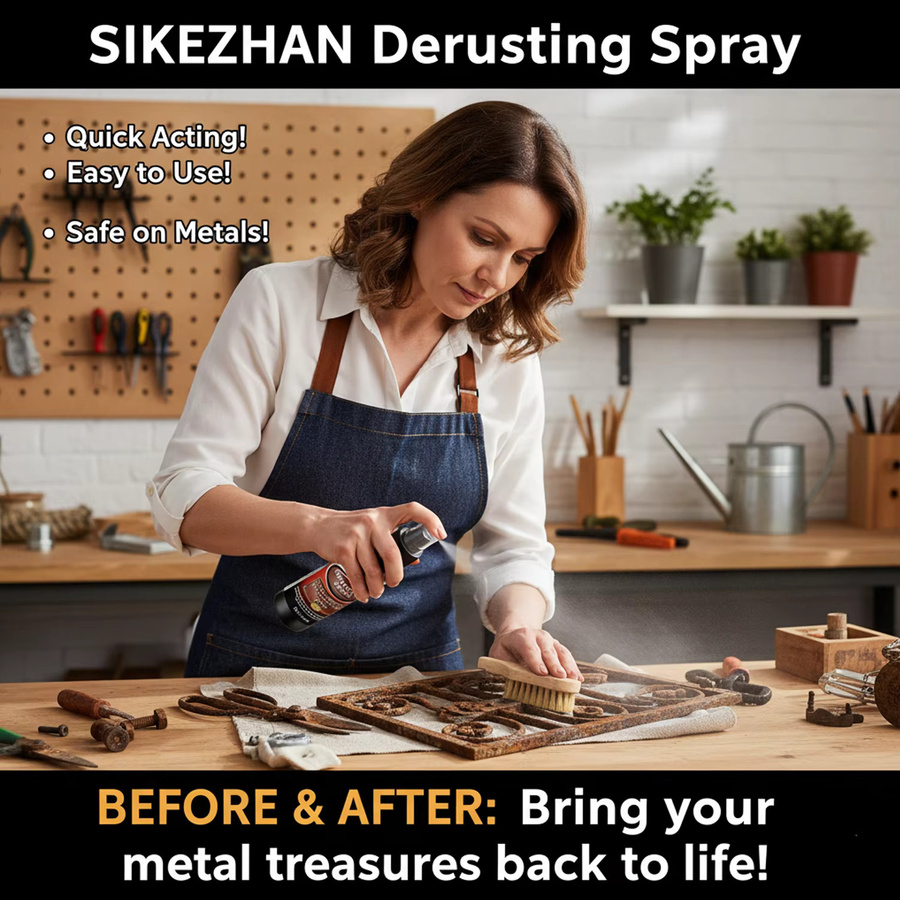 SIKEZHAN Rostentferner-Spray als Mehrzweck-Rostlöser in Schwarz - Bild 5