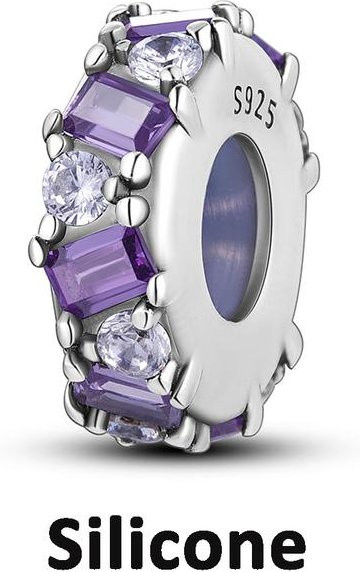 Lily there Spacer Stopper Clip Charms, 925 Silber, Damen - Bild 1