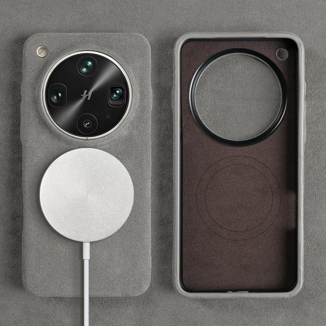 Magnetische Alcantara Kunstleder Handyhülle für OPPO Find X9 Ultra X8 Pro X7 X6 als Supercar Wildleder Schutzhülle - Bild 1
