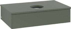 V&B Waschtischunterschrank Antao ohne Frontstruktur in Grau, B/T/H: 80 x 50 x 19 cm - Bild 1
