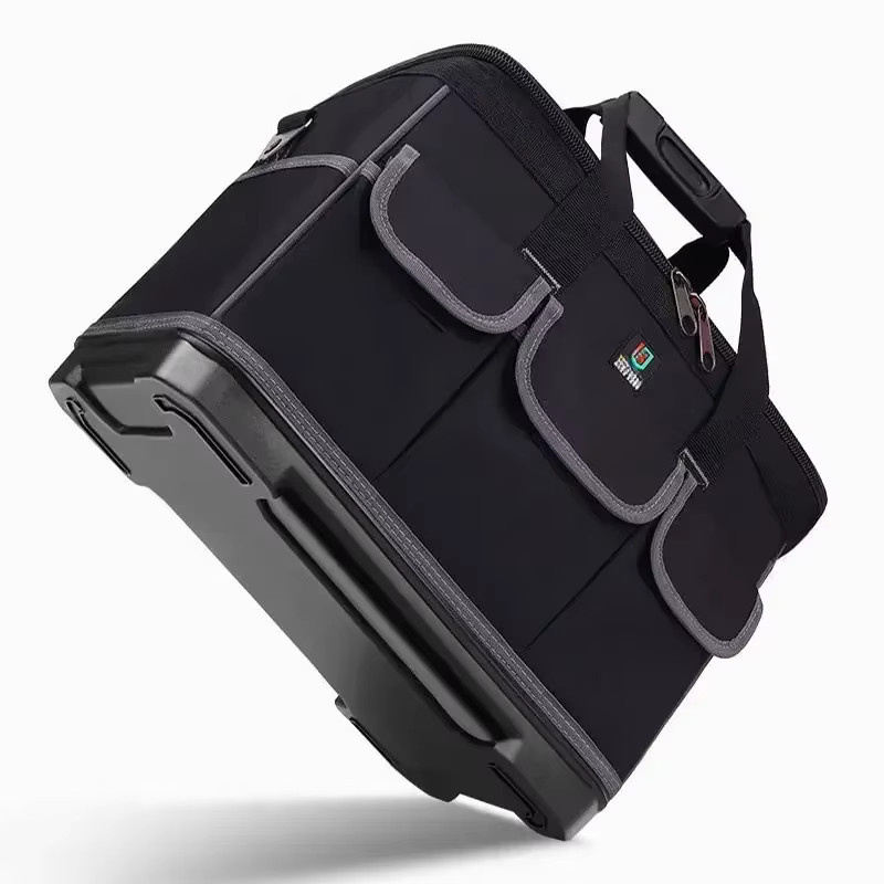 XMSJ Multifunktionales Werkzeug-Kit mit Zugstange und Werkzeugkoffer in Schwarz - Bild 4
