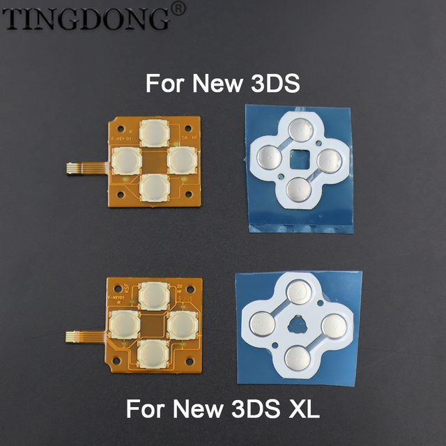 Nintendo New 3DS XL LL Controller D-Pad Metall-Kuppel Snap PCB-Platine und Tastatur Leitfolie in Multicolor - Bild 1