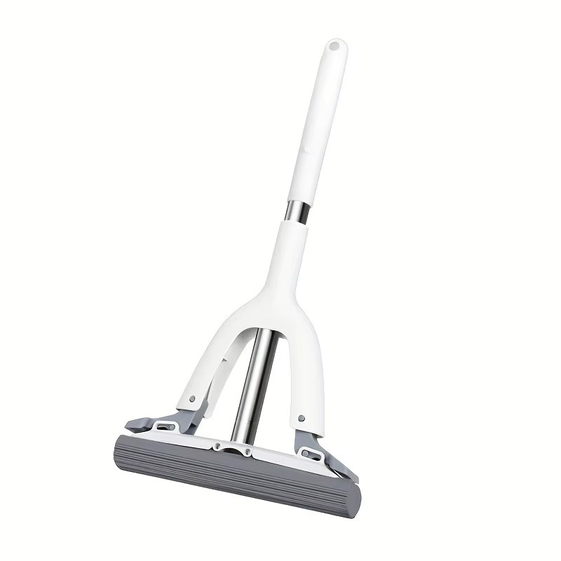 Untior Handheld-Schwammmopp mit Selbstextrusionsfunktion in Grau und Weiß - Bild 3