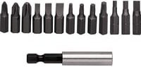 Gedore red Bit-Box 1/4 Zoll, 14-teiliger Bit-Satz in Schwarz mit PH, SL, TX, 6-kant und Bithalter - Bild 1
